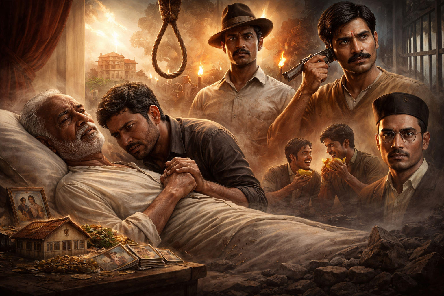 Emotional artwork based on death and freedom fighters